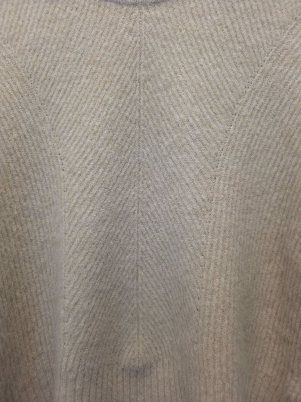 Massimo Dutti Ribbed Beige Wool-Alpaca Blend Sweater Women's XS - Picture 3 of 8